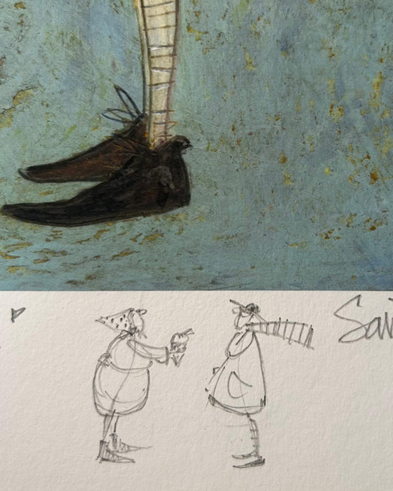 More Than Words Can Say  - Elaborate Remarque plus Original Drawing