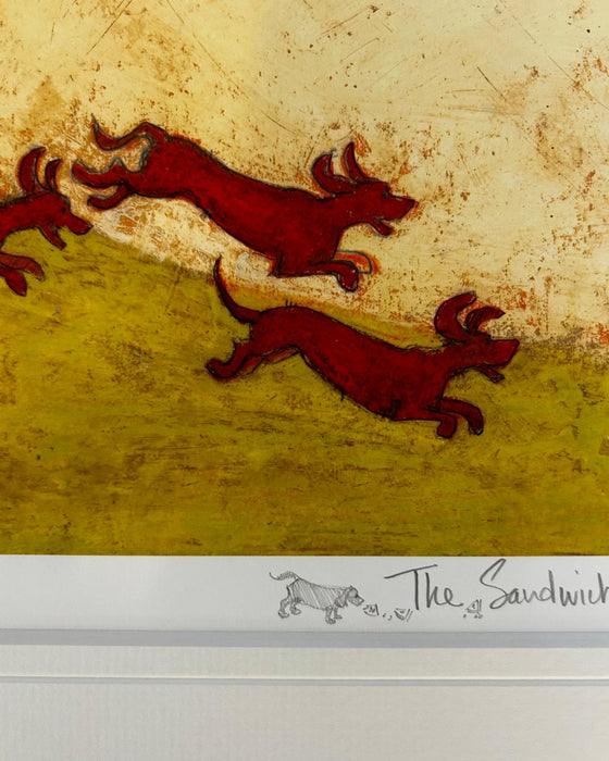 The Sandwich Thief Strikes Again - Elaborate Remarque plus Original Drawing