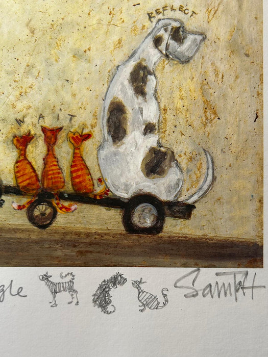 The Uphill Struggle - Elaborate Remarque plus Original Sketch