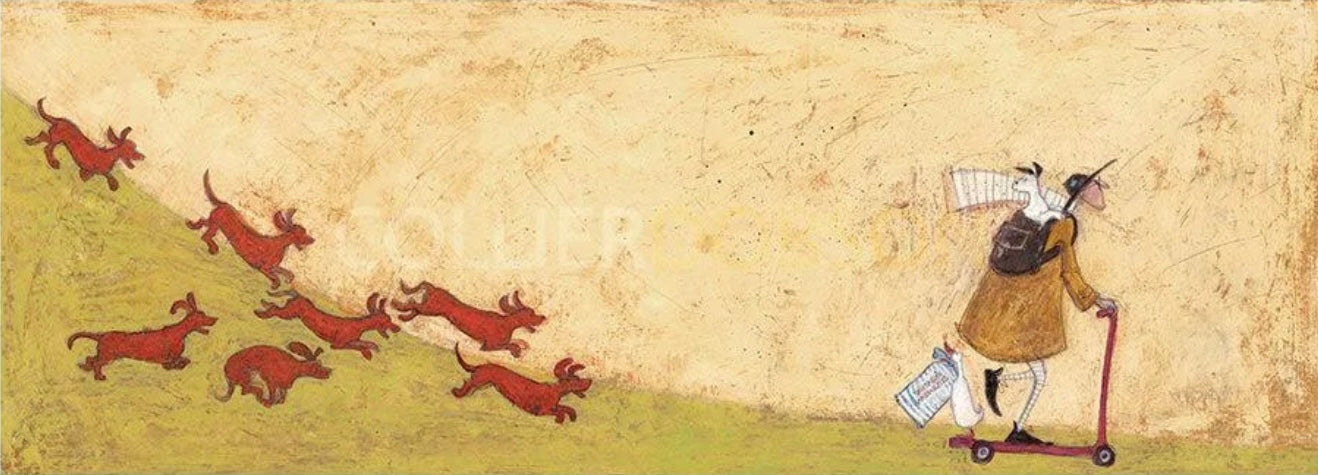 The Sandwich Thief Strikes Again - Elaborate Remarque plus Original Drawing