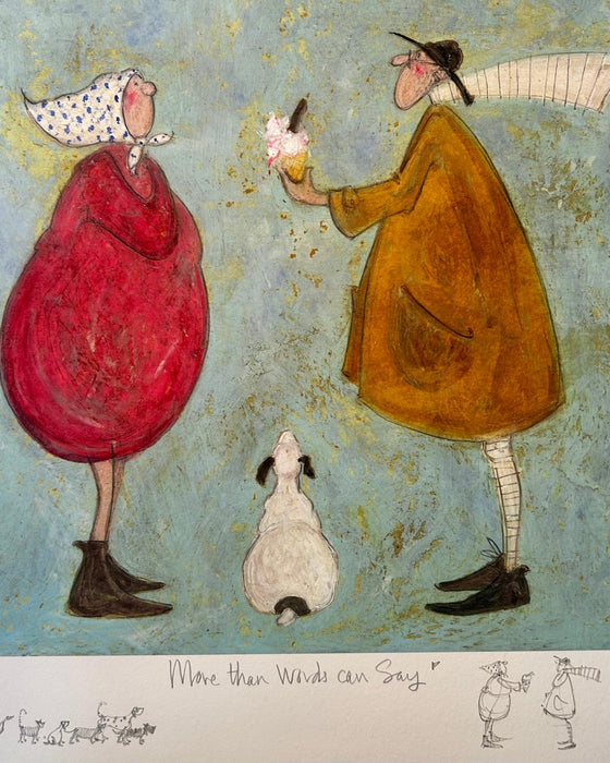 More Than Words Can Say  - Elaborate Remarque plus Original Drawing