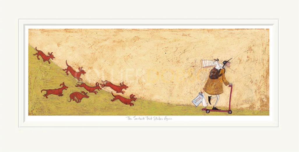 The Sandwich Thief Strikes Again - Elaborate Remarque plus Original Drawing