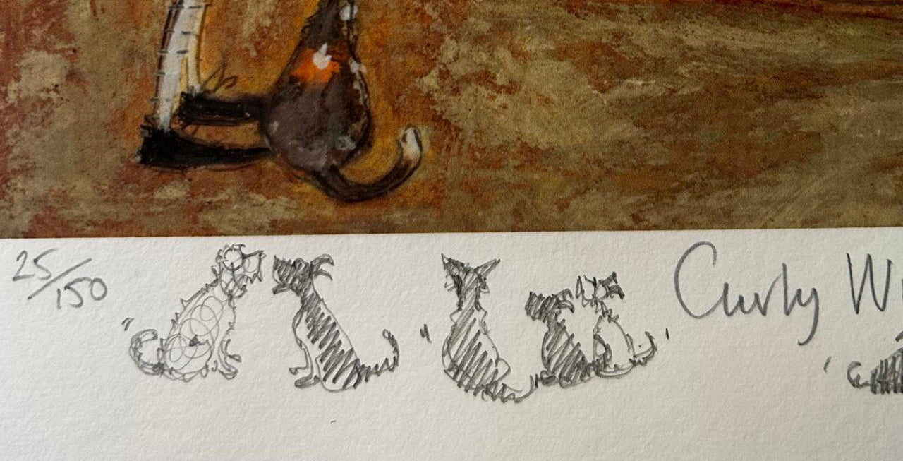 Curly Wurly’s Day Out - Elaborate Remarque & Original Drawing