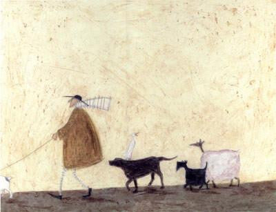 Heading Home for Pie and Custard by Sam Toft